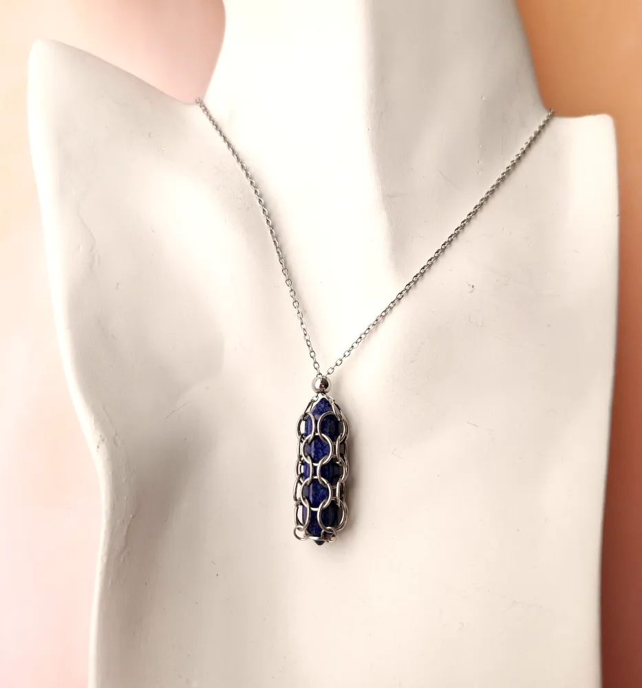 Gem Web Necklace