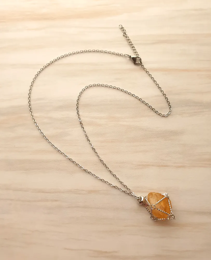 Gem Web Necklace