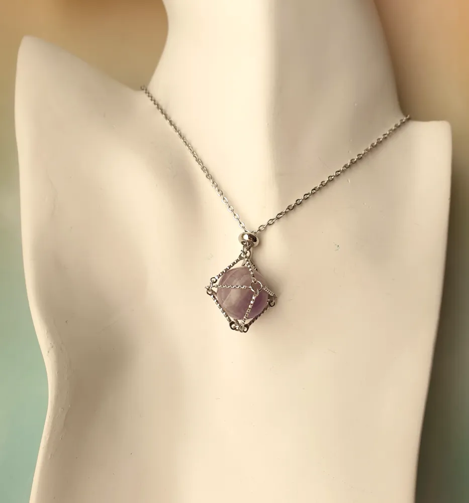 Gem Web Necklace