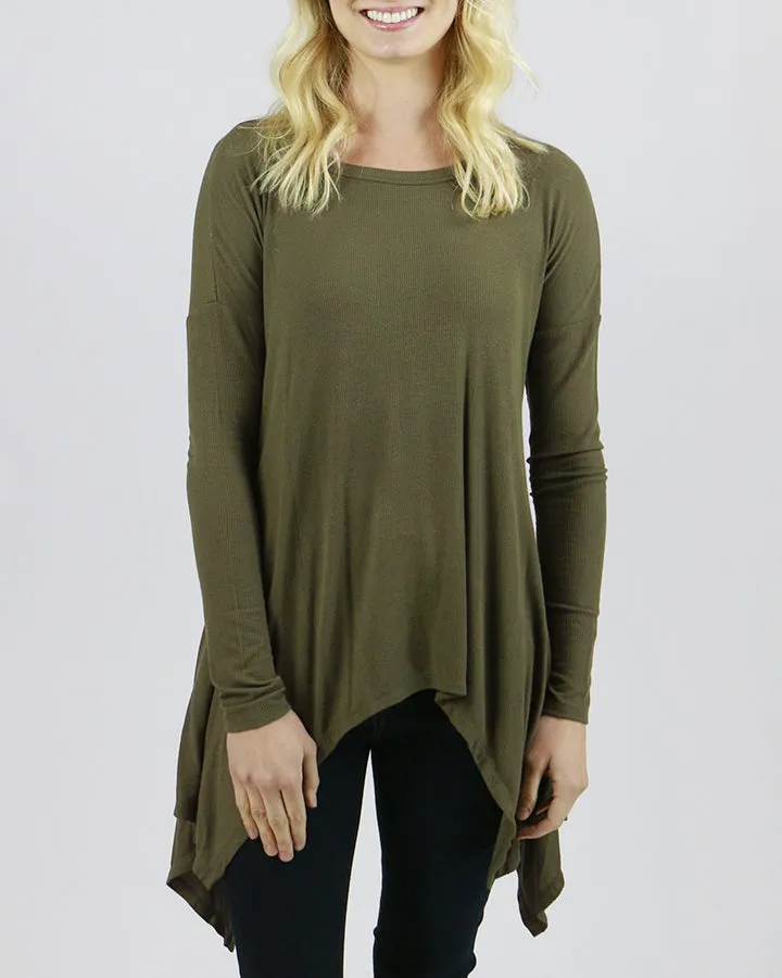 Grace & Lace Everyday Favorite Ribbed Tee