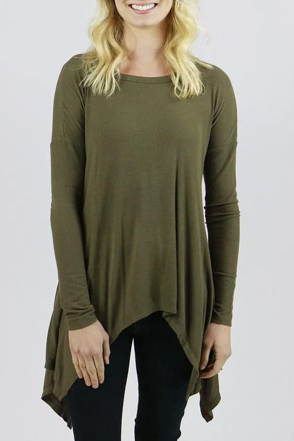 Grace & Lace Everyday Favorite Ribbed Tee