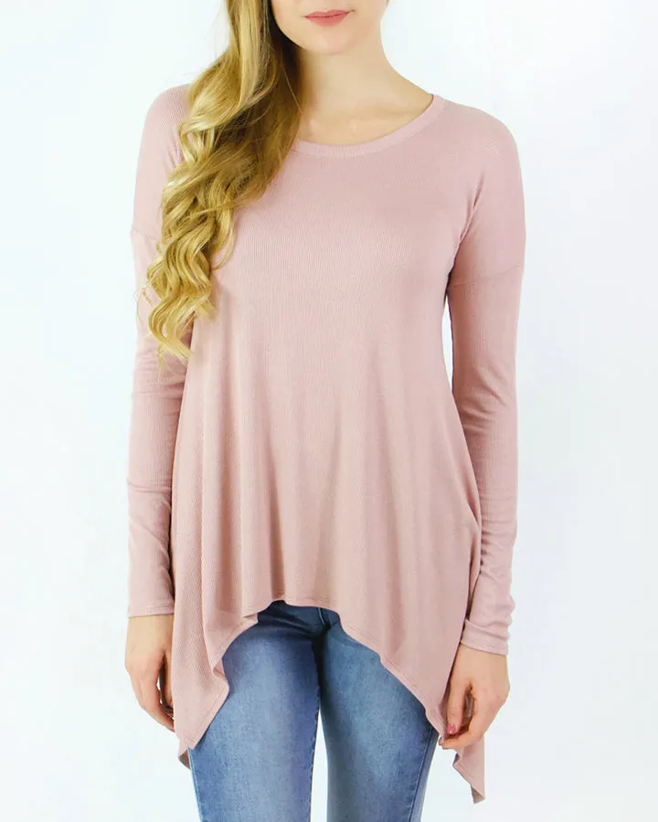 Grace & Lace Everyday Favorite Ribbed Tee