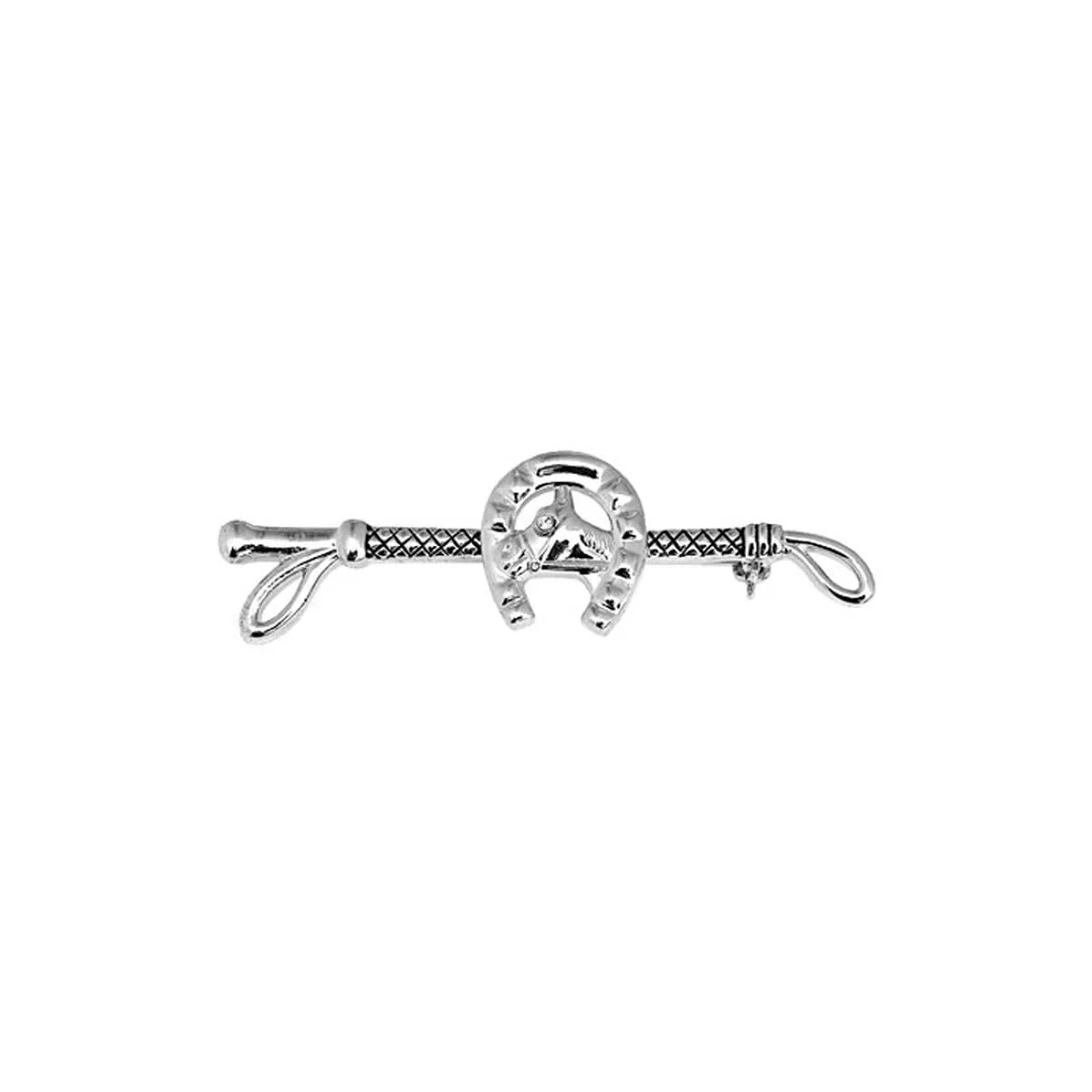 Horze Lucky Horse Shoe Stock Pin