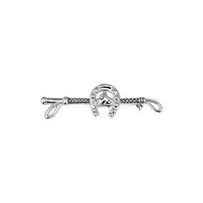 Horze Lucky Horse Shoe Stock Pin