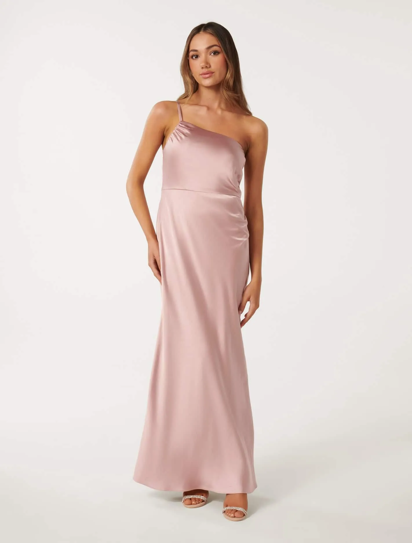 Kelly Petite One Shoulder Maxi Dress