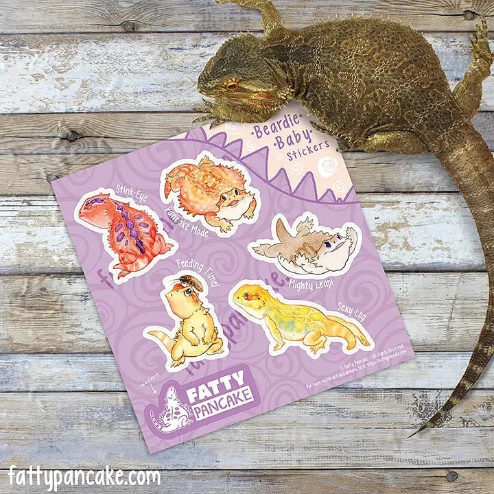 Many Beardies, Cute Bearded Dragon Sticker Sheet