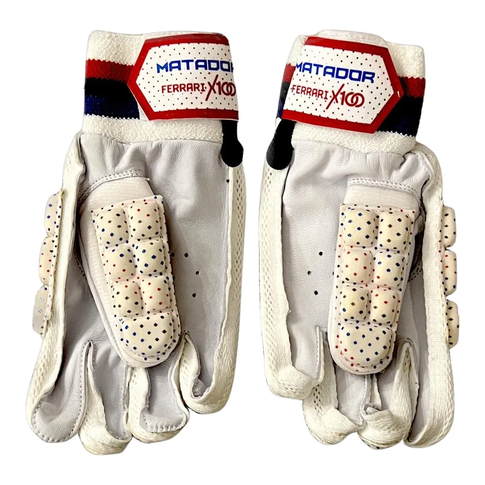 Matador Hard Tennis Cricket Batting Gloves White