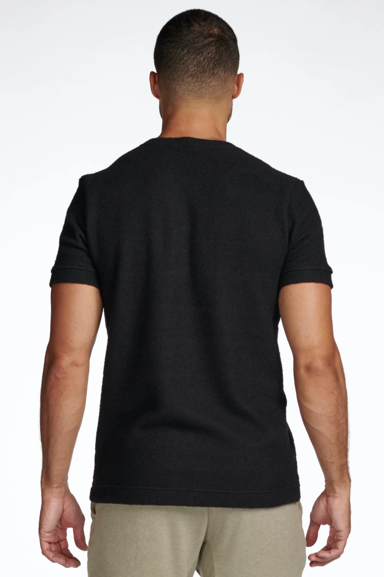 Men's Soft Knit Melange Short Sleeve Crew Tee