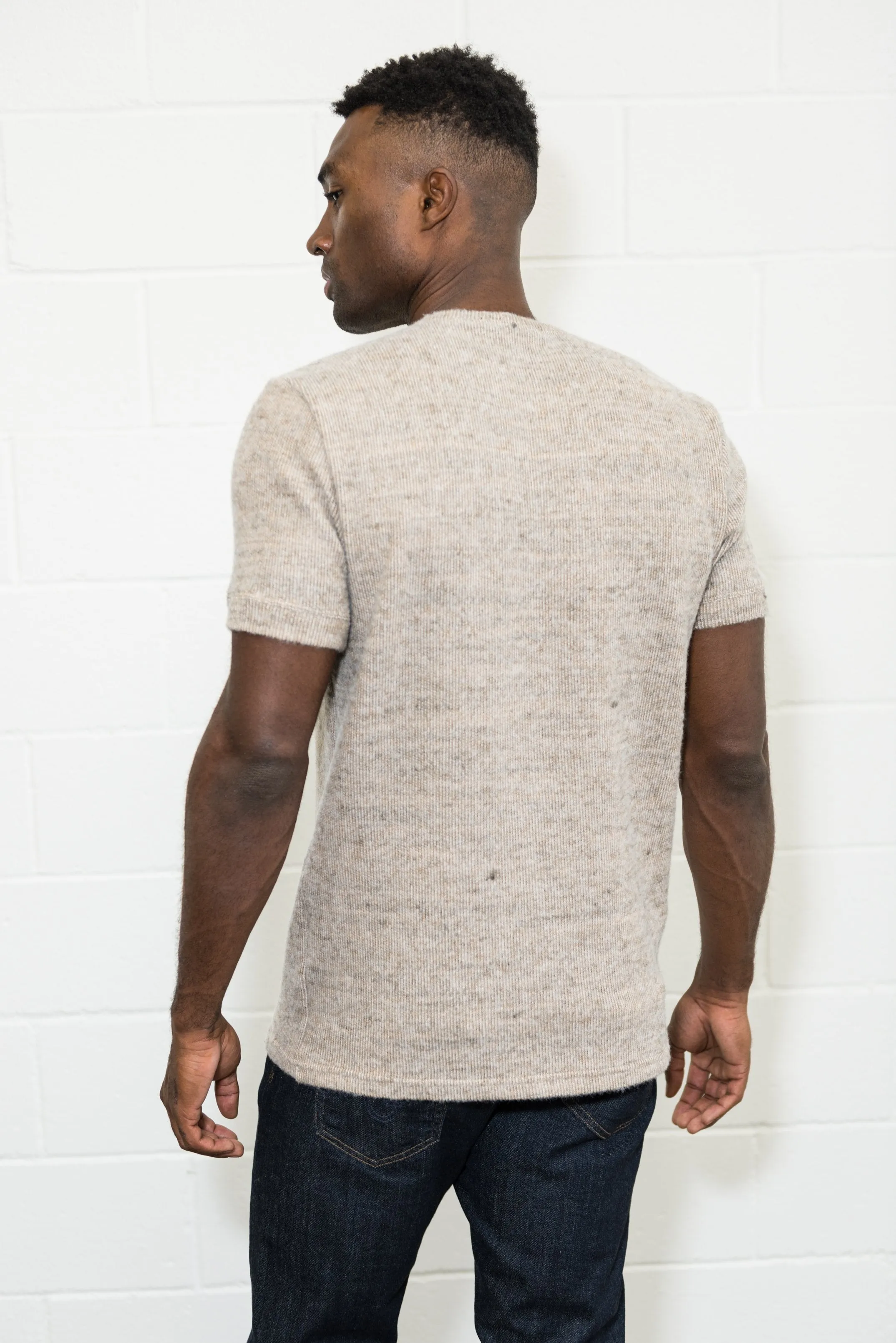 Men's Soft Knit Melange Short Sleeve Crew Tee