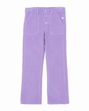 MY LITTLE COZMO MANIFESTO n°1 Pinwale Corduroy Flared Pants in Mauve