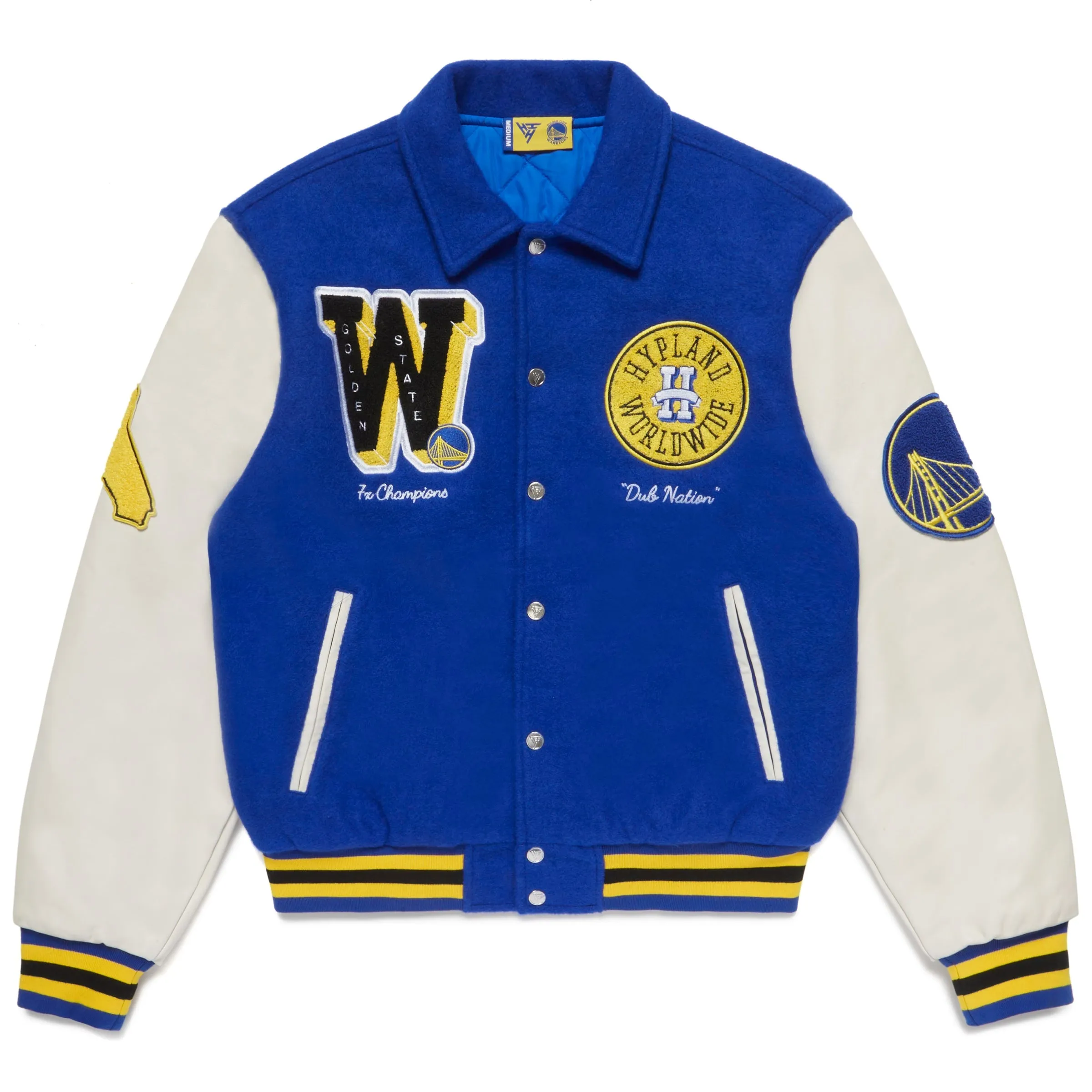 NBA GOLDEN STATE WARRIORS VARSITY JACKET (BLUE)