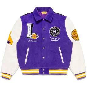 NBA LOS ANGELES LAKERS VARSITY JACKET (PURPLE)