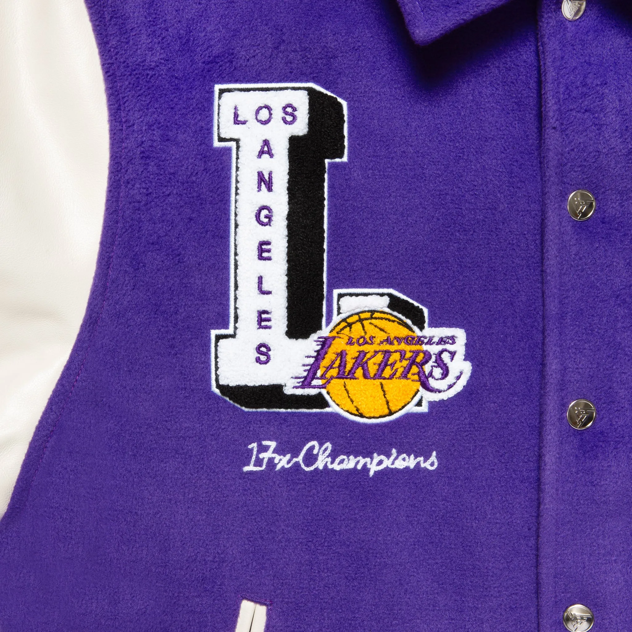 NBA LOS ANGELES LAKERS VARSITY JACKET (PURPLE)