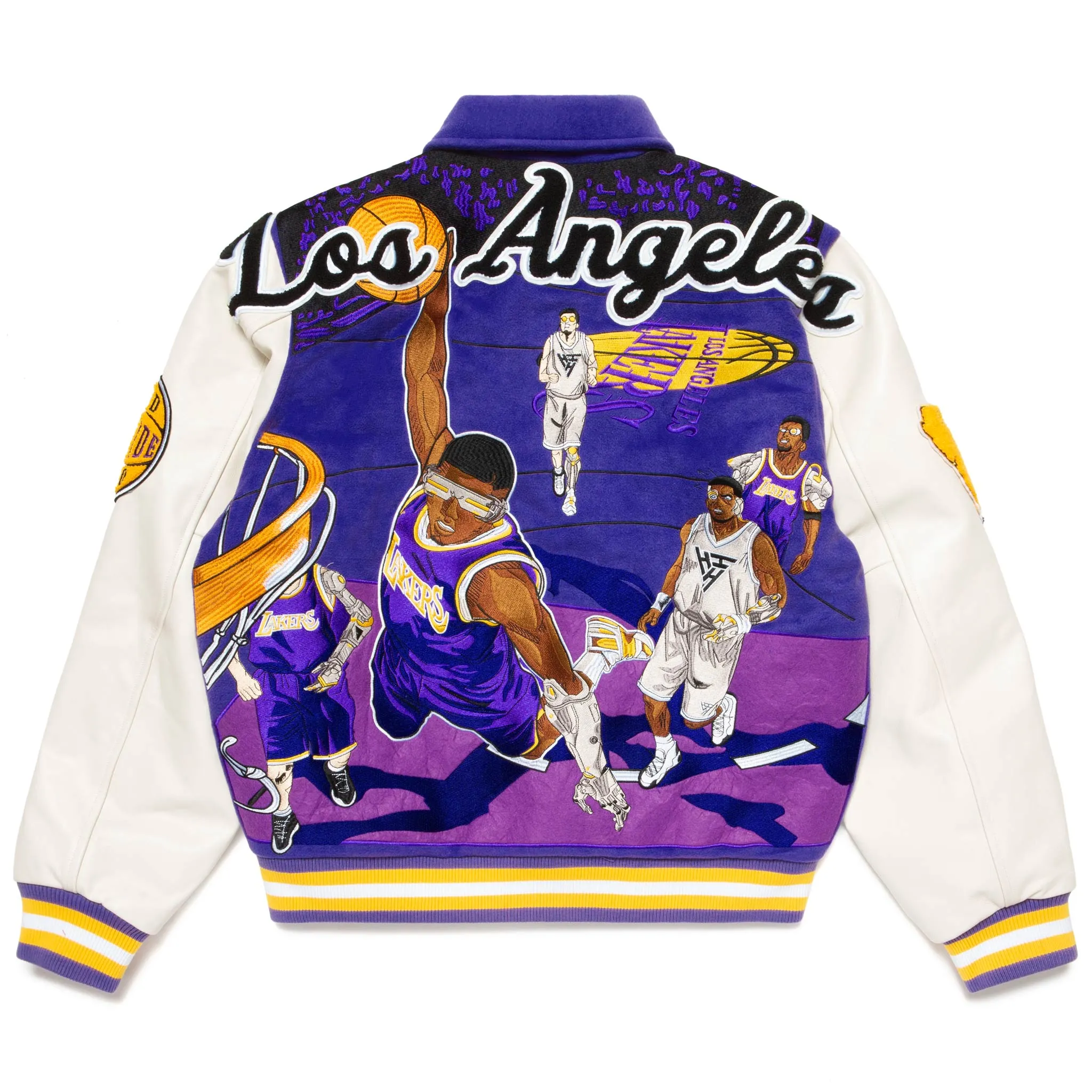 NBA LOS ANGELES LAKERS VARSITY JACKET (PURPLE)