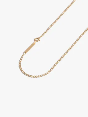 Necklace Facet Cable Wide 2,3 mm 14kt Gold / 45 cm