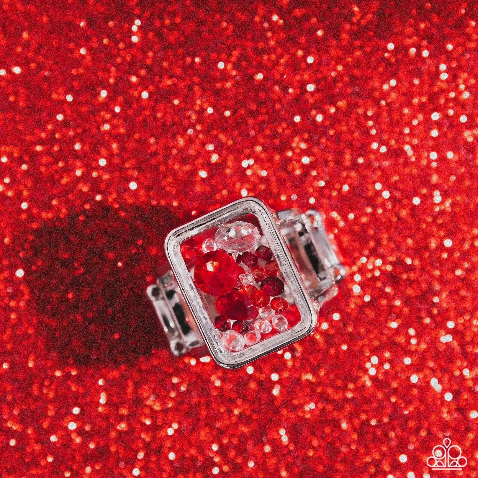 Paparazzi Encased Envy Red Ring