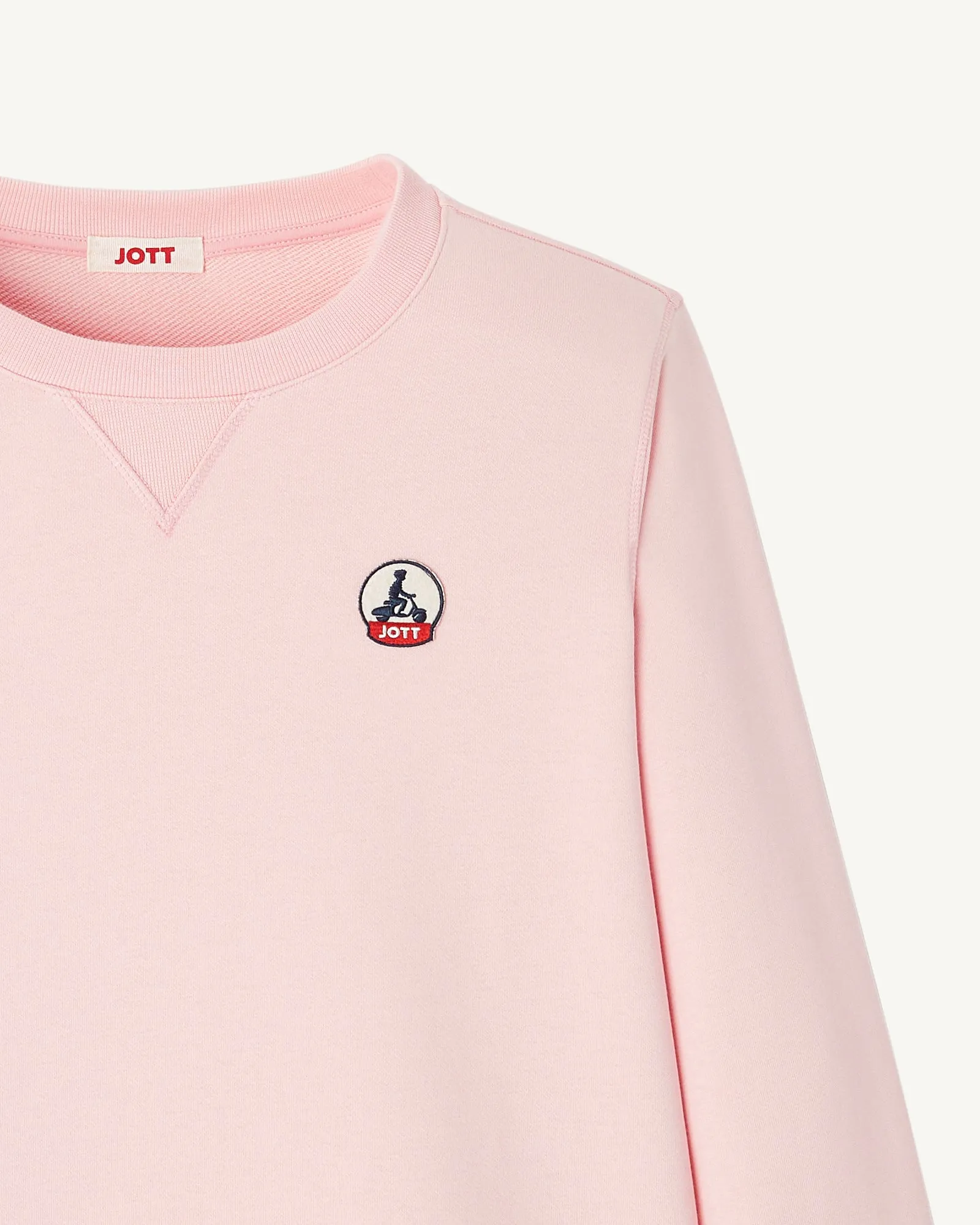 Peach pink Elvas organic cotton sweatshirt