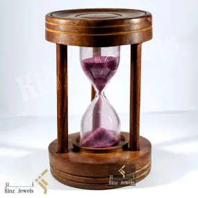 Personalized Hourglass Rosewood Sand Clock