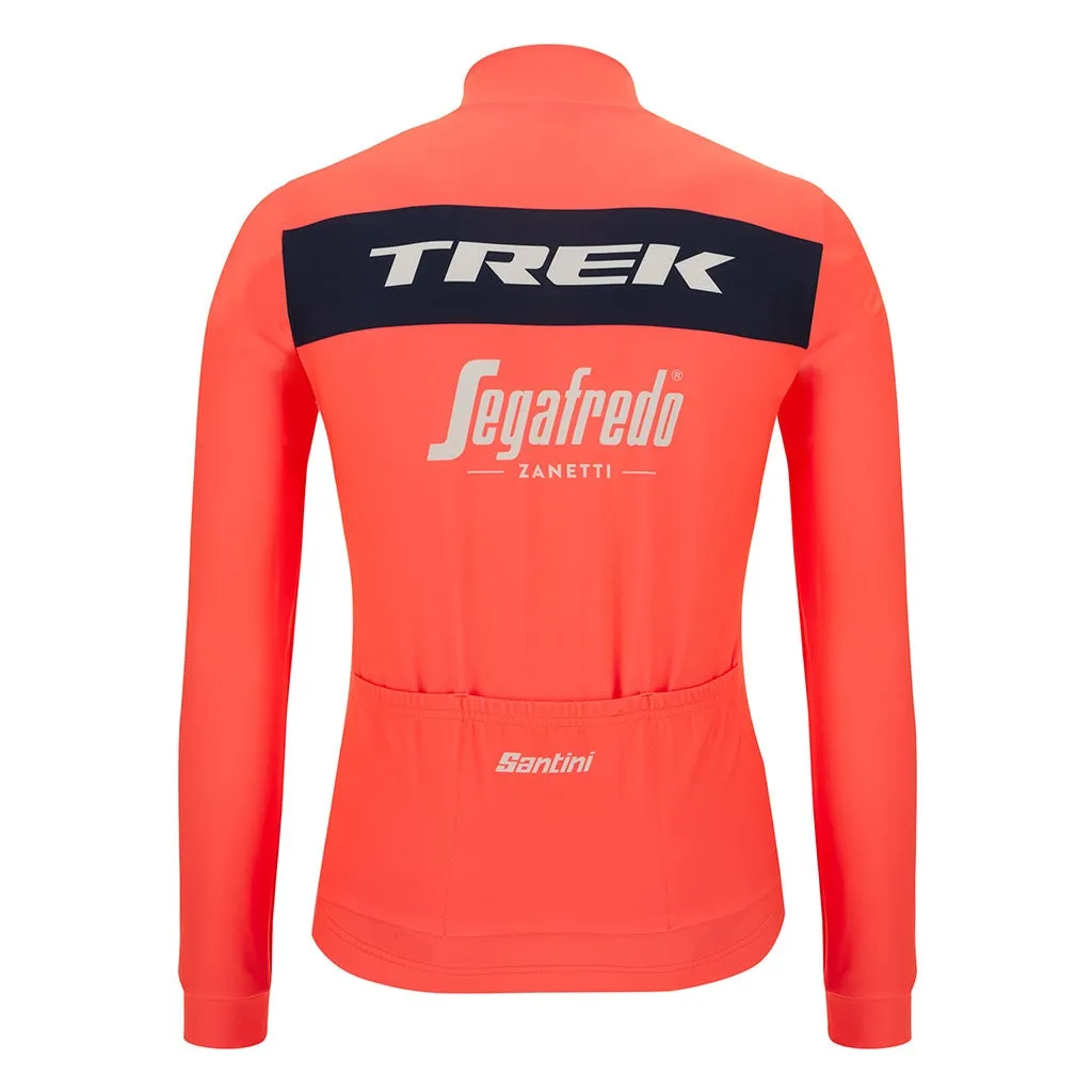 Santini Trek-Segafredo Long Sleeve Jersey - Granatina