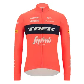 Santini Trek-Segafredo Long Sleeve Jersey - Granatina