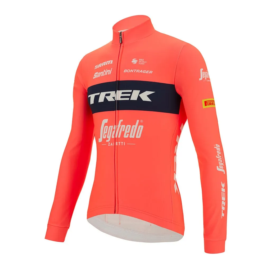 Santini Trek-Segafredo Long Sleeve Jersey - Granatina