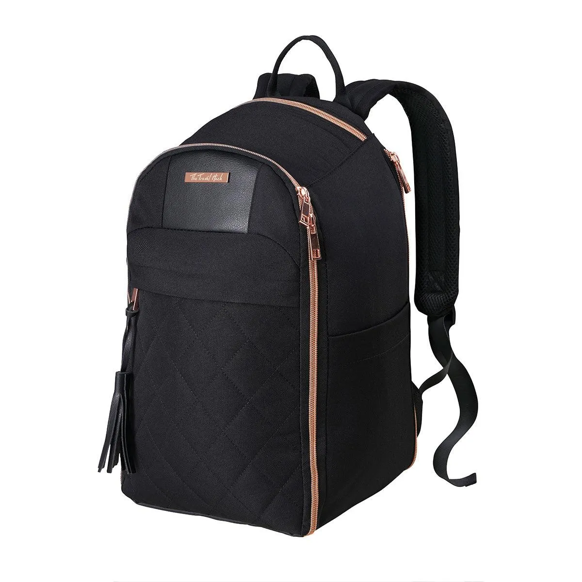 Seville Suitcase and Travel Hack Backpack - Black