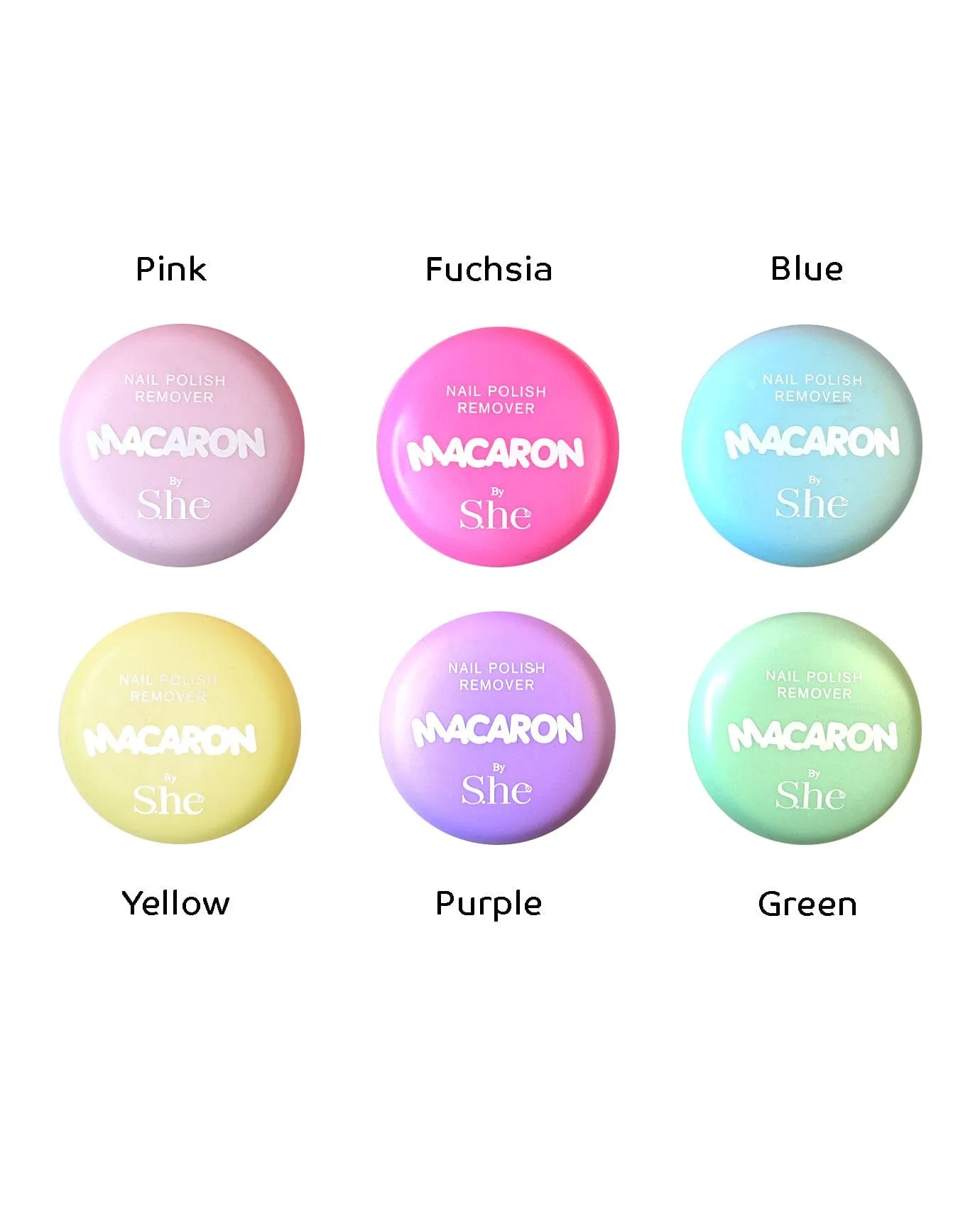 S.he Macaron Nail Polish Remover