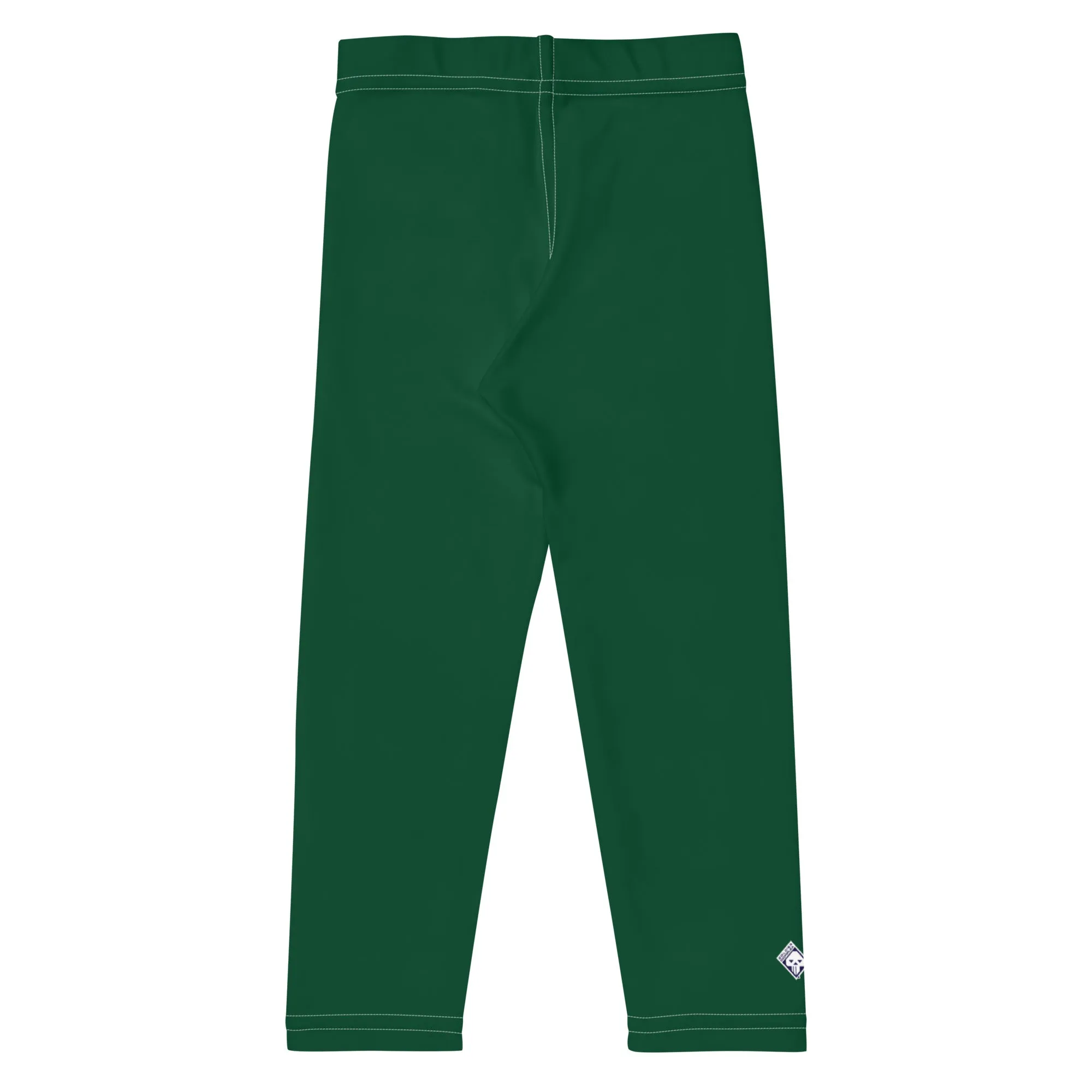 Sporty Staples: Boys' Solid Color Workout Leggings - Sherwood Forest