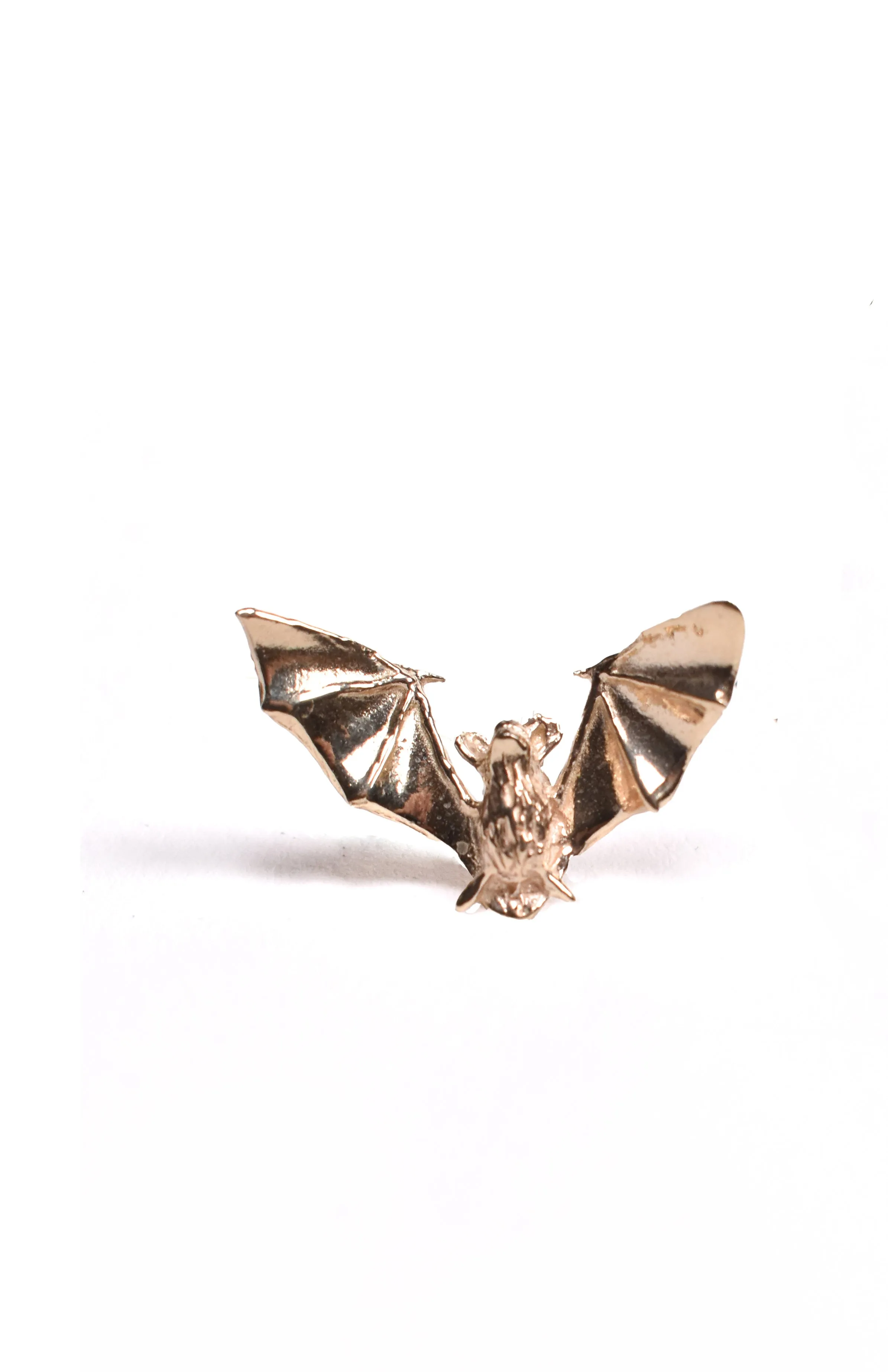 Stud Earrings • Bat  14k yellow gold