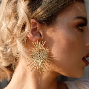 Sunburst Statement Earrings