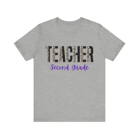 Teacher Second Grade Short Sleeve Tee