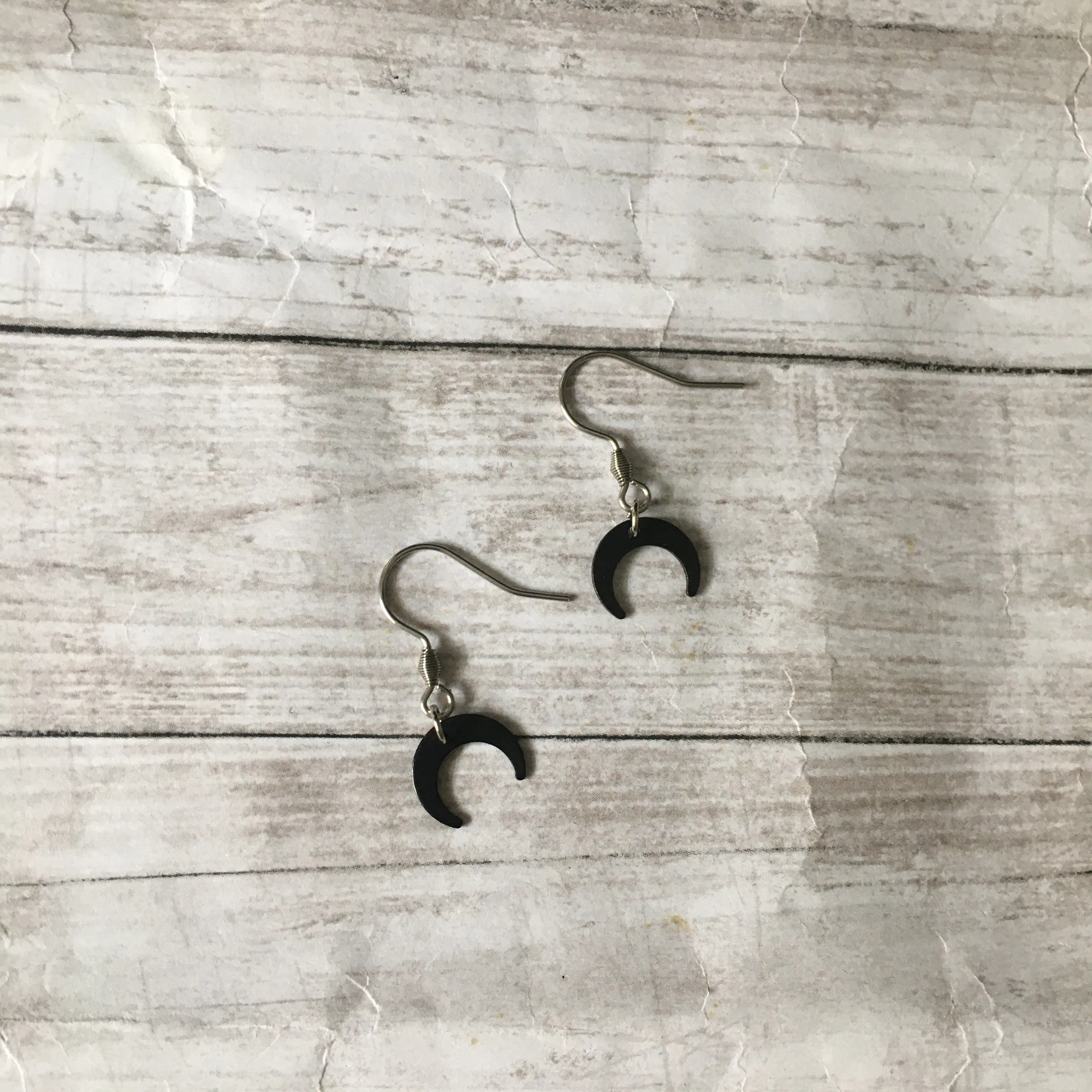 The Black Moon Earrings