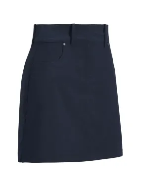 Women's Coolmax Solid Golf Skort In Dress Blues