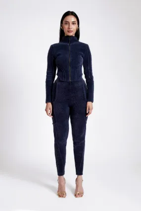 Wool Knit Turtleneck - Soft Midnight