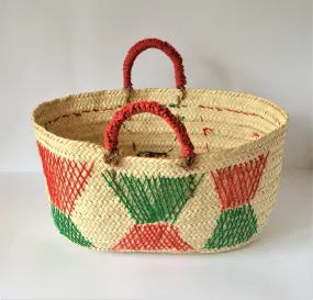 Woven fresh market bag, Wahat wicker summer bag